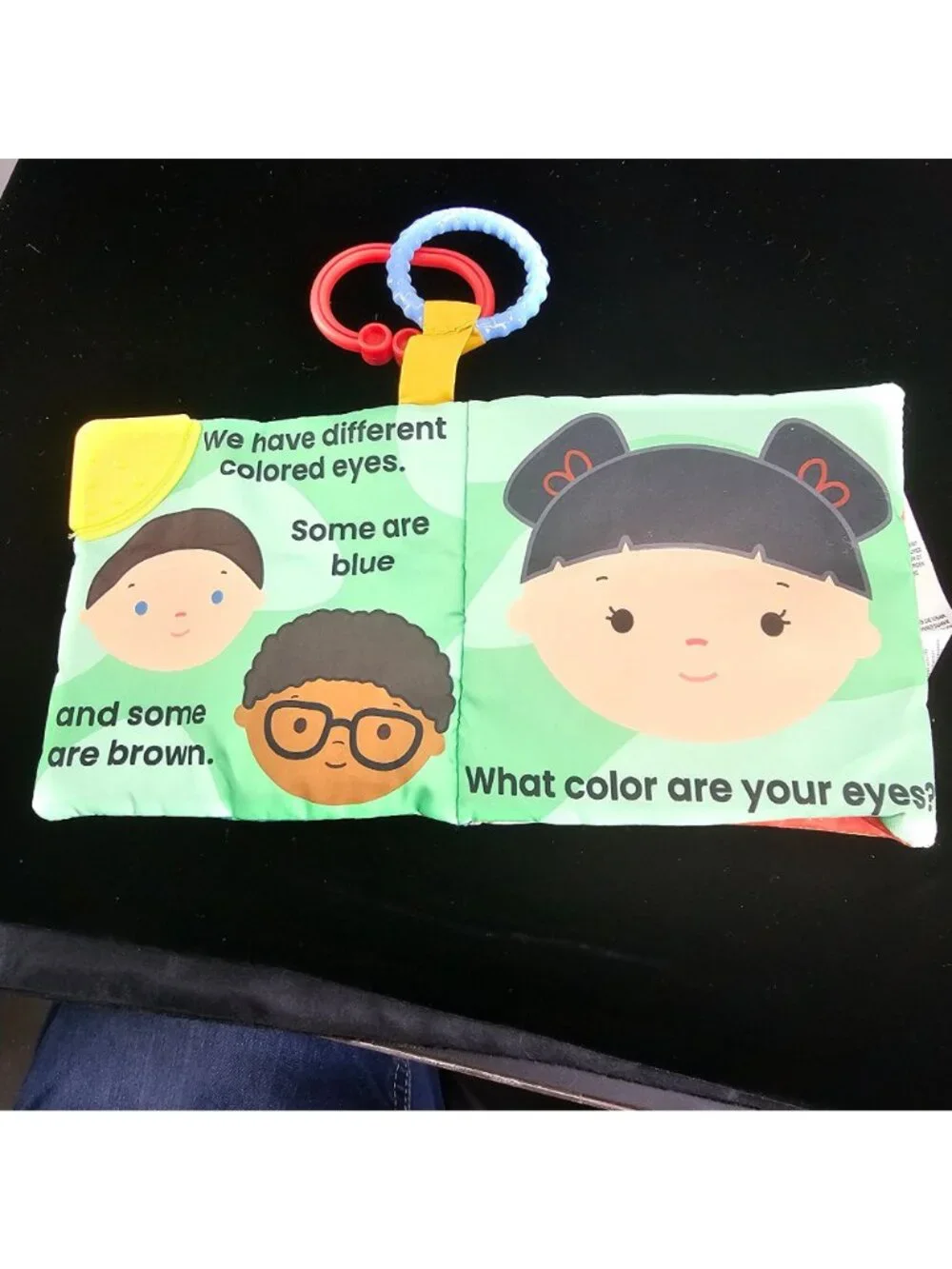 Everyone Is Different Baby Soft Activity Book With Teether & Rings - Kids For Cu